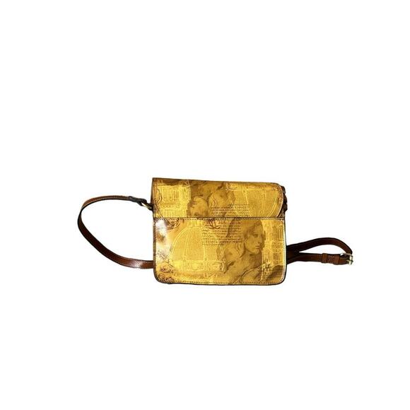 Patricia Nash Gradina Flap Leather Crossbody‎ - Italian Sketchbook - Turn Lock - Picture 4 of 11